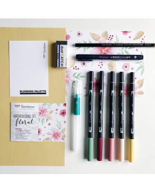 Watercoloring set floral - Tombow