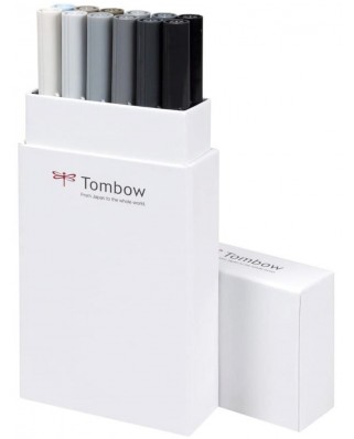 Pack 12 rotuladores grey colours - Tombow