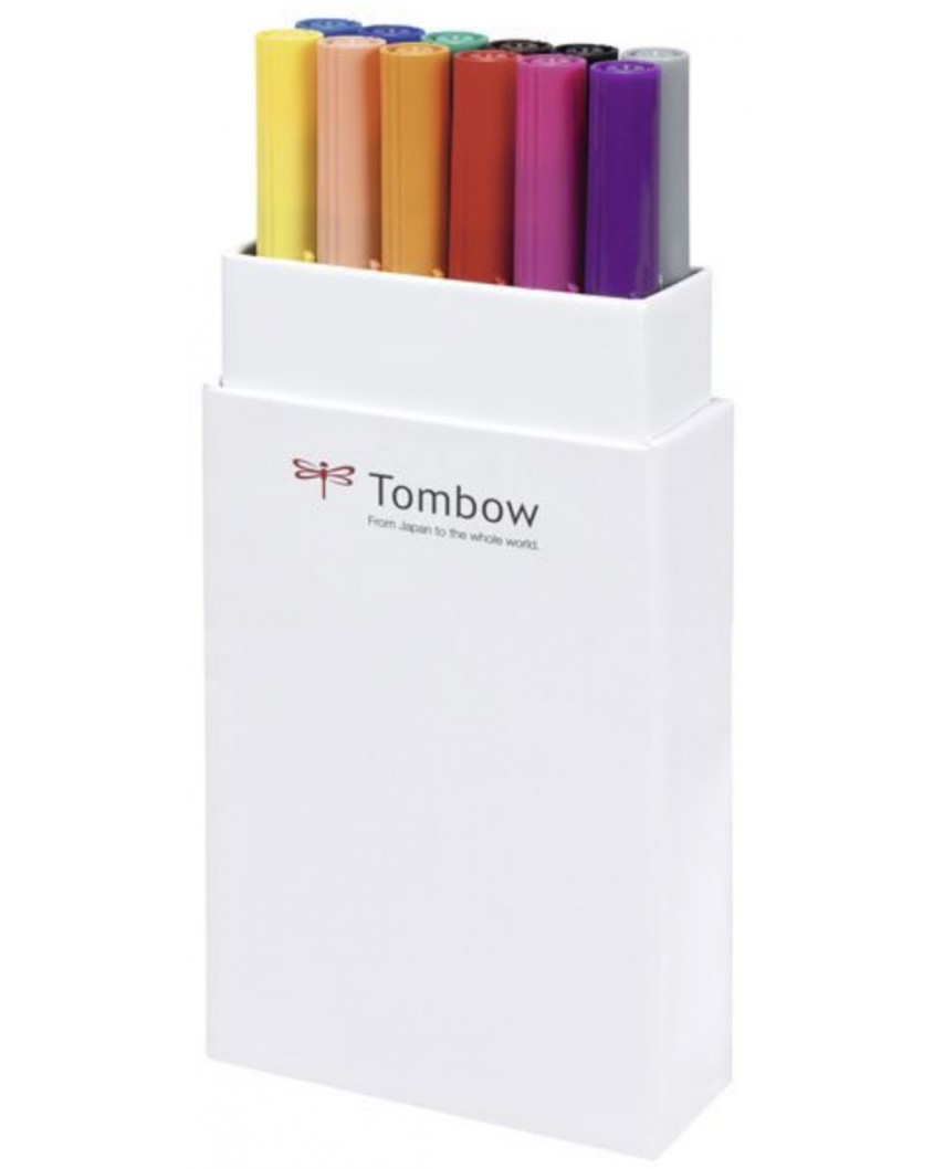 Pack 12 rotuladores primary colours - Tombow