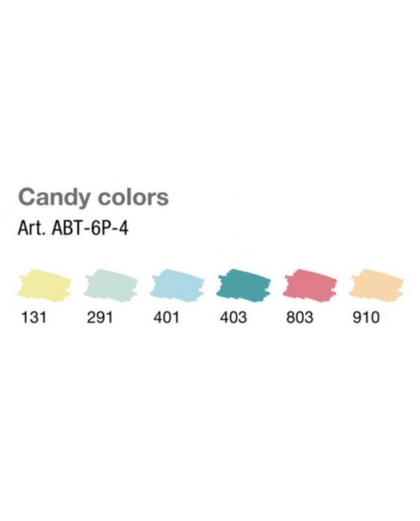 Set 6 rotuladores CANDY colours - Tombow