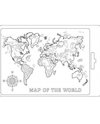 Molde flexible Mapa del mundo