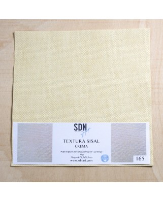 Papel Textura Sisal Crema