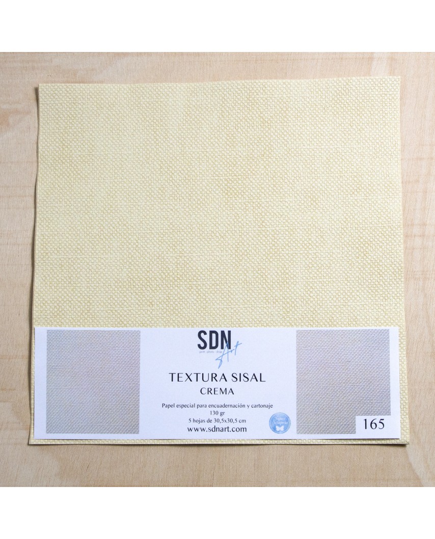 Papel Textura Sisal Crema