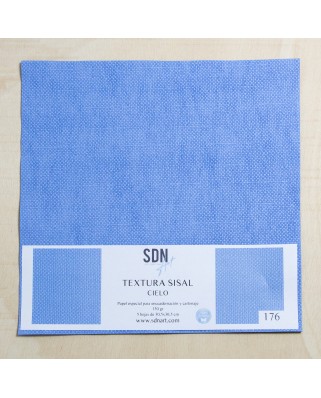 Papel Textura Sisal Cielo