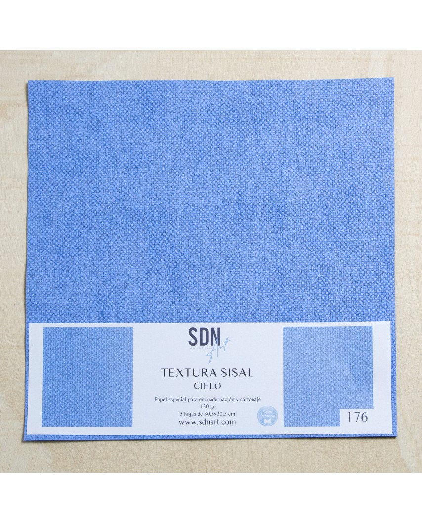 Papel Textura Sisal Cielo