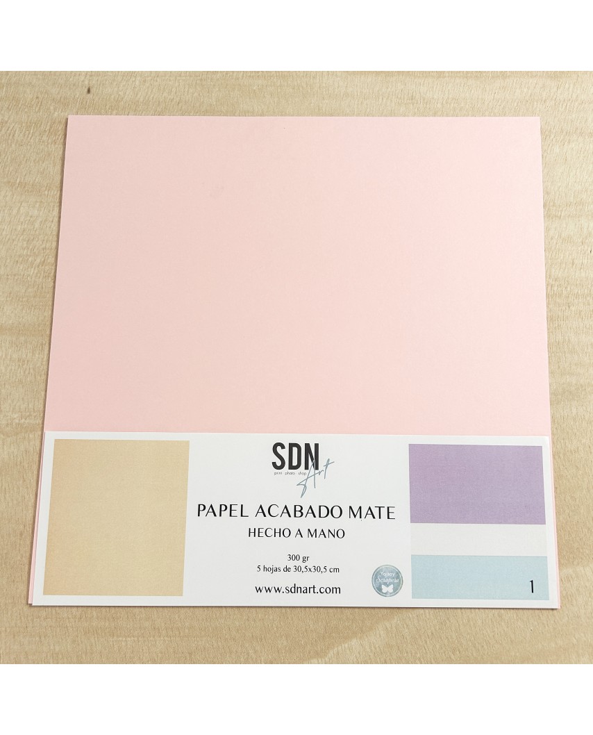 Papel Alta Calidad Mate -  Rosa 01