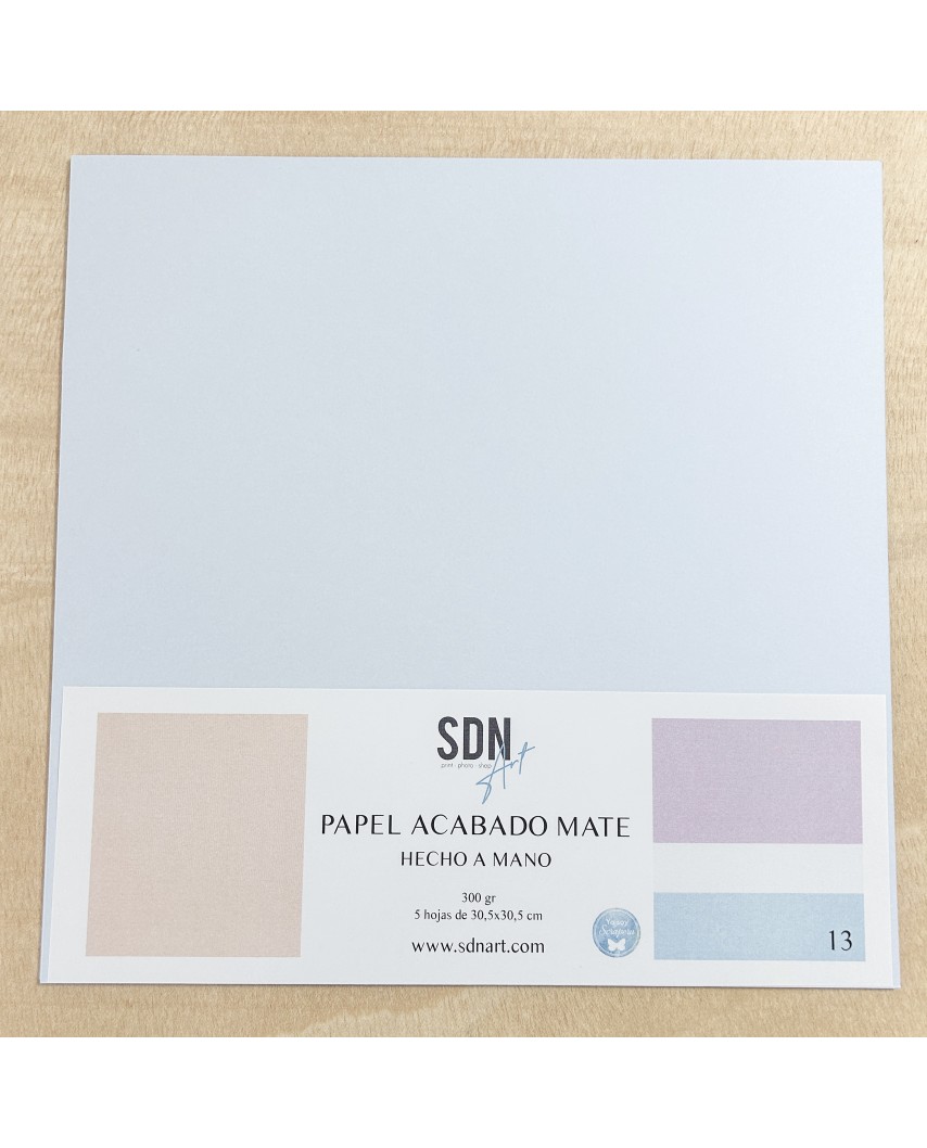 Papel Alta Calidad MATE - Azul cielo claro 13