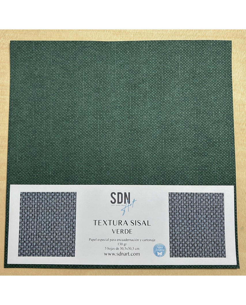 Papel Textura Sisal Verde
